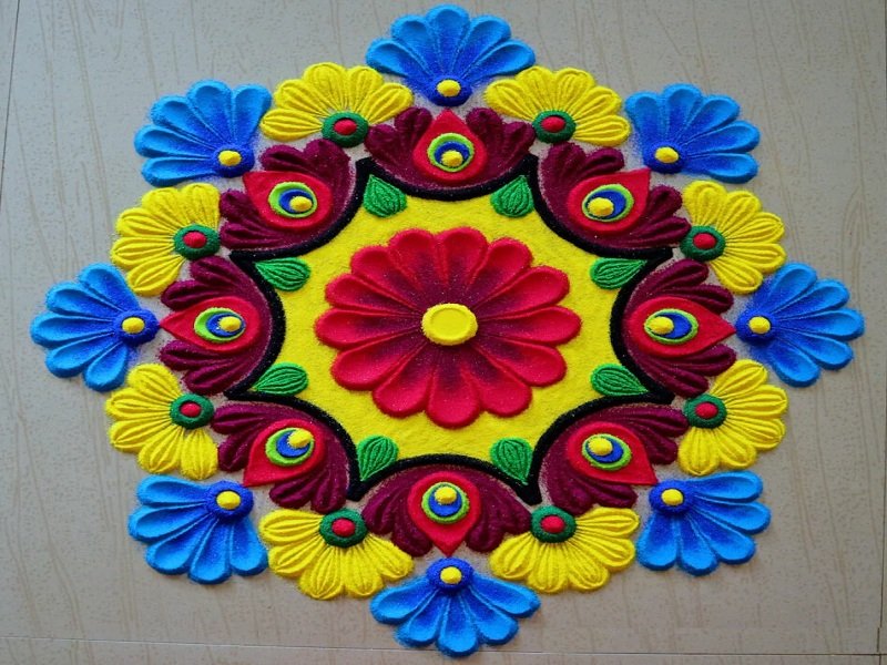 Diwali Rangoli Designs 2023 इस दवल घर पर बनए आसन और खबसरत