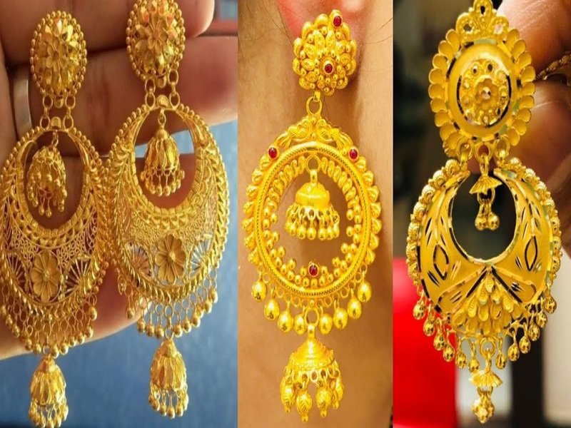 Sone ki jhumki on sale design