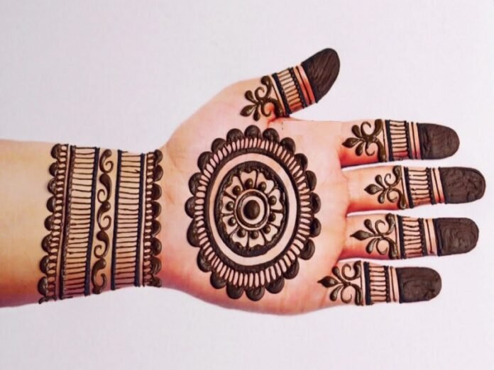 Simple Mehndi Designs For Left Hand