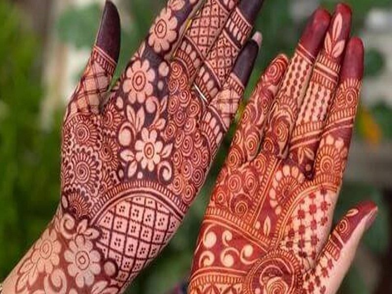 Navratri mehndi designs latest simple mehndi designs 2023 navratri ki mehndi  henna designs arabic garba jai mata di happy navratri mehndi ke designs - Navratri  Mehndi design: गोरे-गोरे हाथों में रचाएं शेरावाली