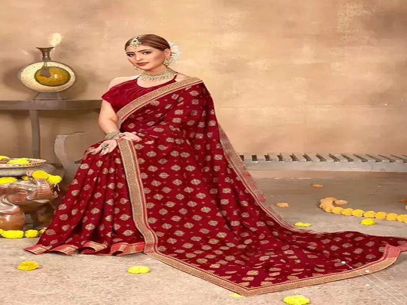 Durga Puja saree दुर्गा पूजा और कन्या पूजन में होना है शामिल तो सिल्क