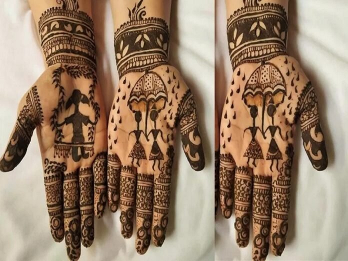 Sawan Mehndi Design